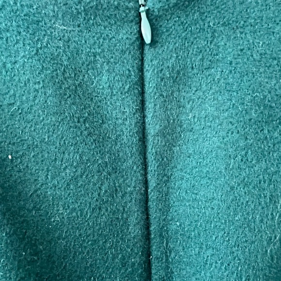 Talbots Jewel Green Wool Blend Skirt - Picture 9 of 11